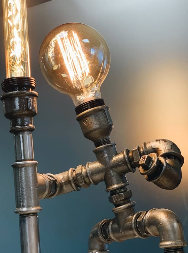 Steampunk Robot Table Lamp